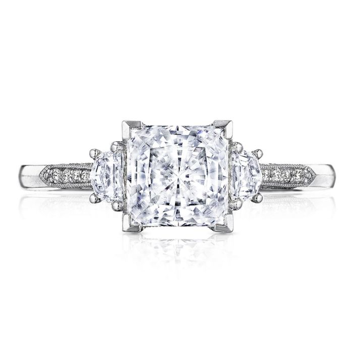 Simply Tacori Platinum Diamond Semi Mount 2659PR65 | Hannoush Jewelers