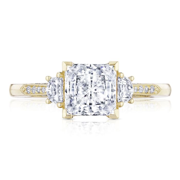 Simply Tacori 18K Yellow Gold Diamond Semi Mount 2659PR65Y | Hannoush Jewelers