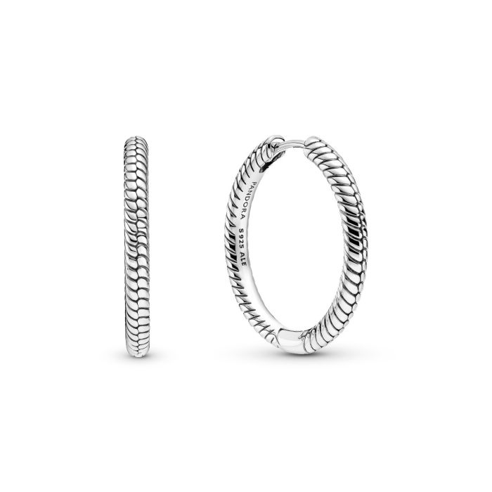 Pandora Moments Charm Hoop Earrings 299532C00 | Hannoush Jewelers