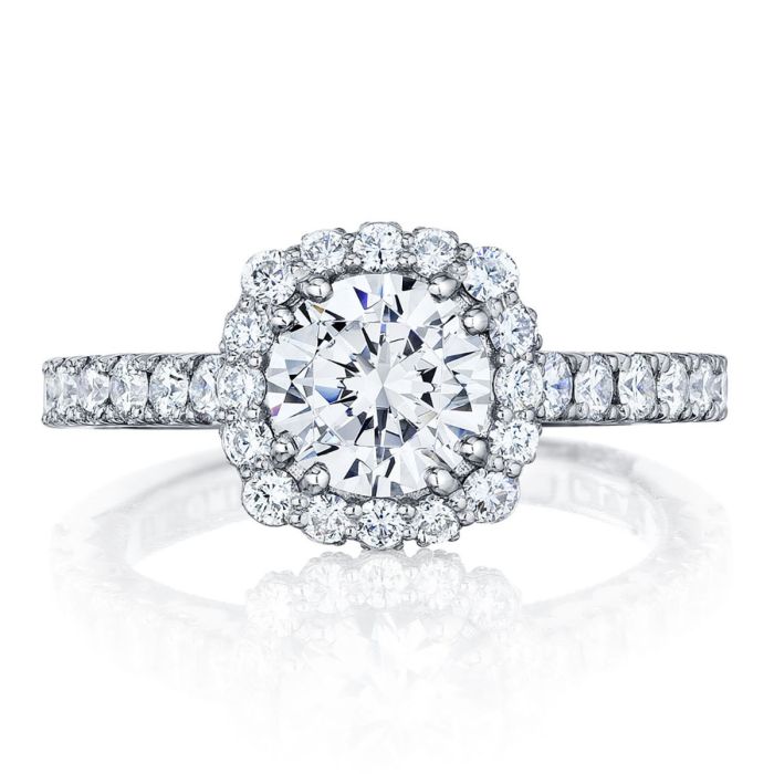 Tacori Full Bloom Platinum Diamond Semi Mount 37-2CU65 | Hannoush Jewelers