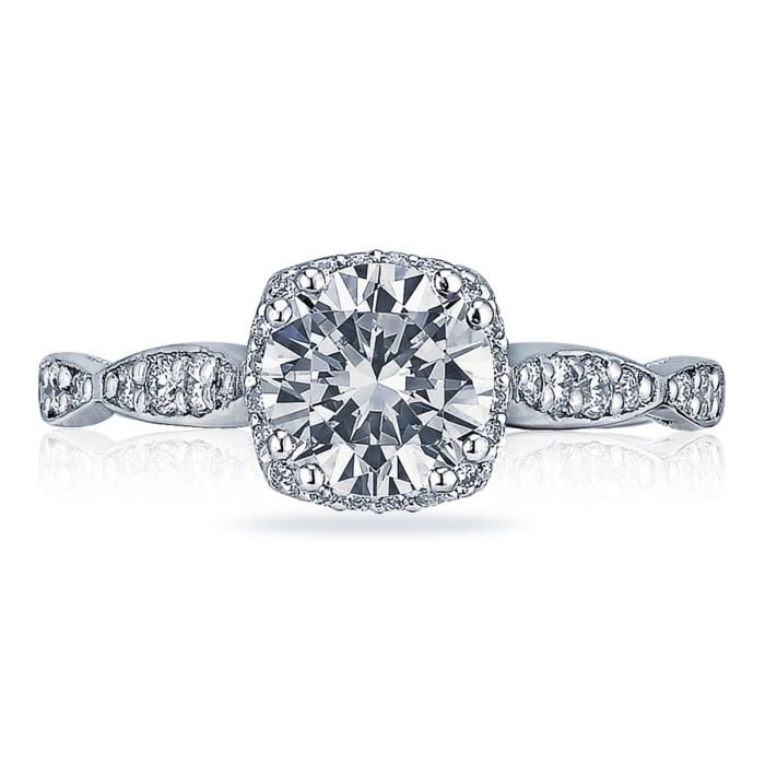 Tacori Dantela Platinum Diamond Semi Mount 39-2CU65 | Hannoush Jewelers