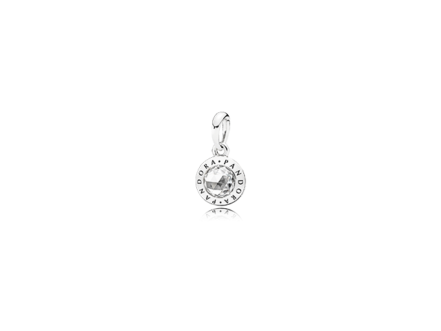 Radiant Pandora Logo Pendant, Clear CZ 396217CZ | Hannoush Jewelers