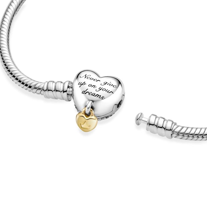 Disney Pandora Moments Heart Clasp Snake Chain Bracelet 569563C01 | Hannoush Jewelers