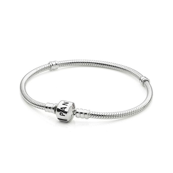 Smooth Sterling Silver Clasp Bracelet, Sterling silver