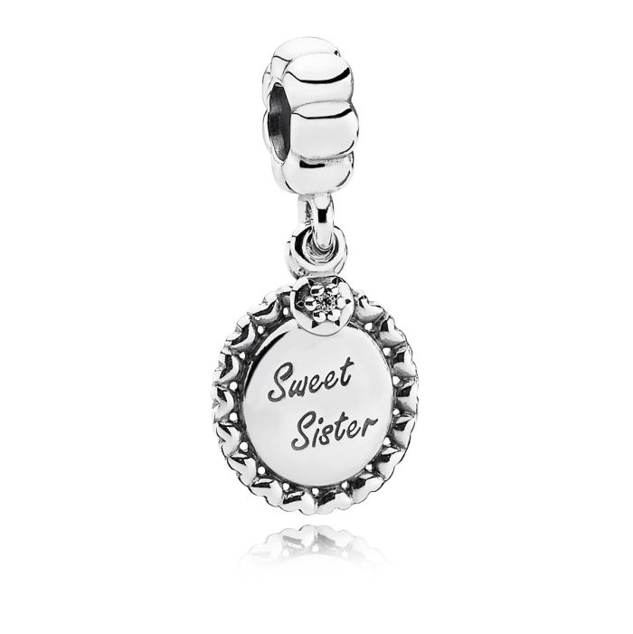 Linked Sister Charm and Necklace Set