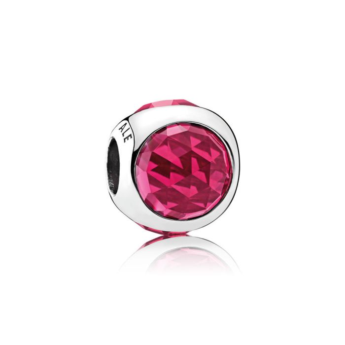 Pandora Radiant Droplet, Cerise Crystals Charm 792095NCC | Hannoush Jewelers