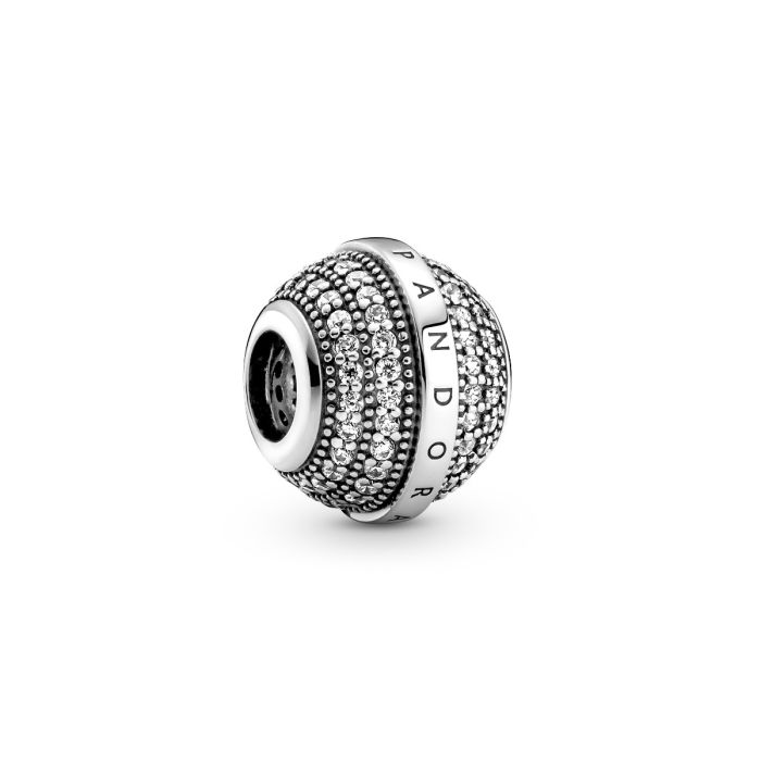 Pandora Pave & Logo Charm 799489C01 | Hannoush Jewelers