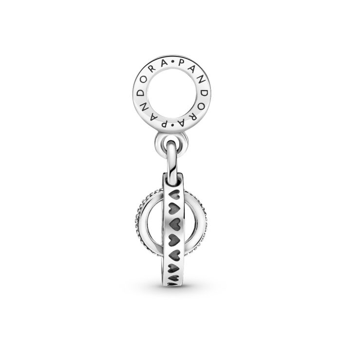 Pandora Logo Circles Dangle Charm 799490C01 | Hannoush Jewelers