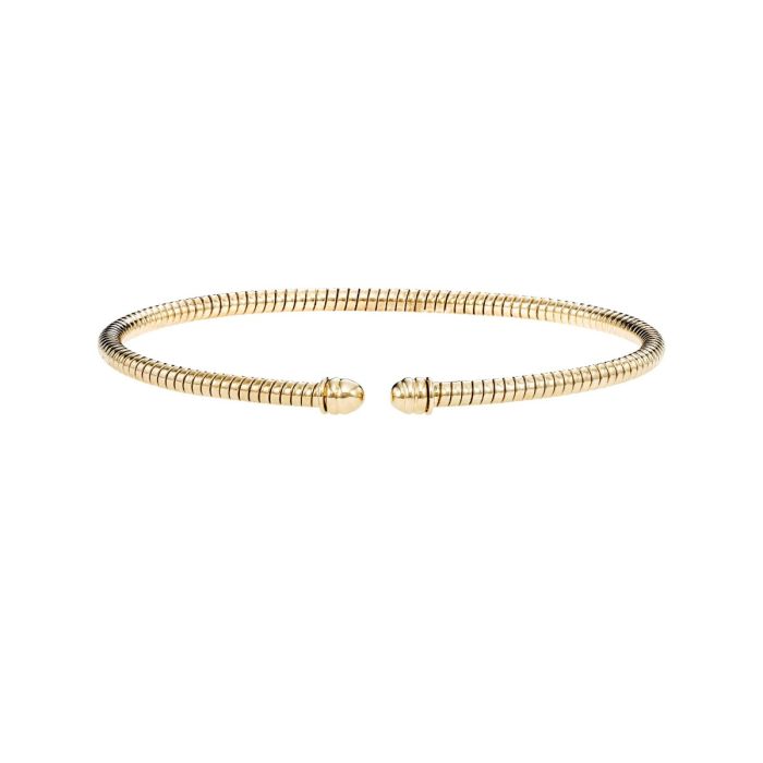 14kt Yellow Gold 7" 3mm Bangle BG2349-07 | Hannoush Jewelers