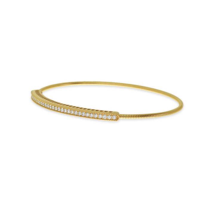 14K Yellow Gold Diamond Expandable Bracelet BVB1060 | Hannoush Jewelers