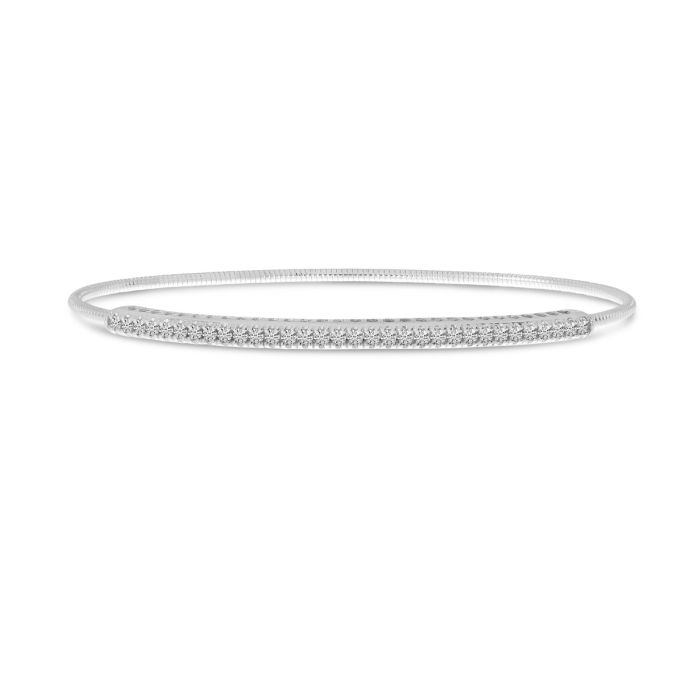 14K White Gold Diamond Expandable Bracelet BVB1061W | Hannoush Jewelers