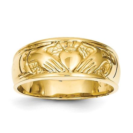 New 9ct Solid Gold Claddagh Ring 19 grams – Gold Reserves Jewellers