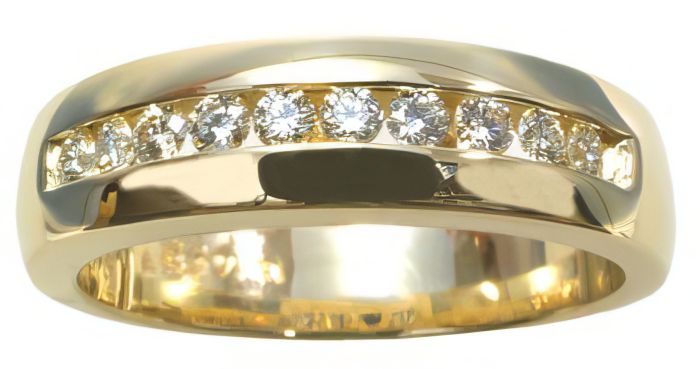 Men's diamond wedding band HB4548 | Hannoush Jewelers