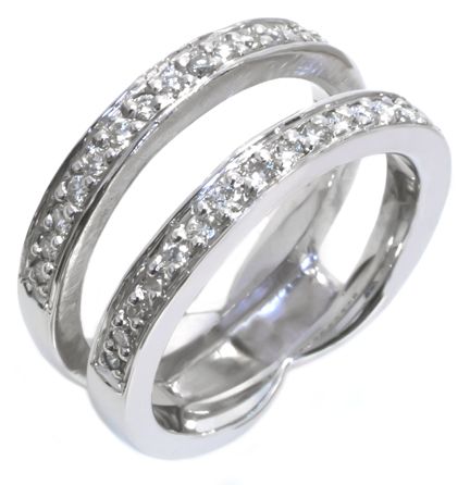 14K White Gold Diamond Insert Ring HB14571DIW | Hannoush Jewelers