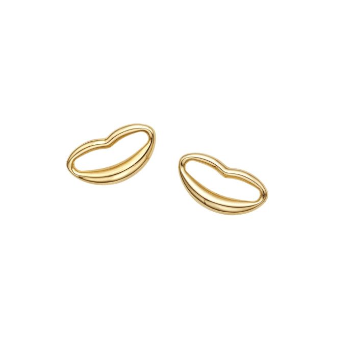 14K Yellow Gold Italian Kiss Stud Earrings ER8965 | Hannoush Jewelers