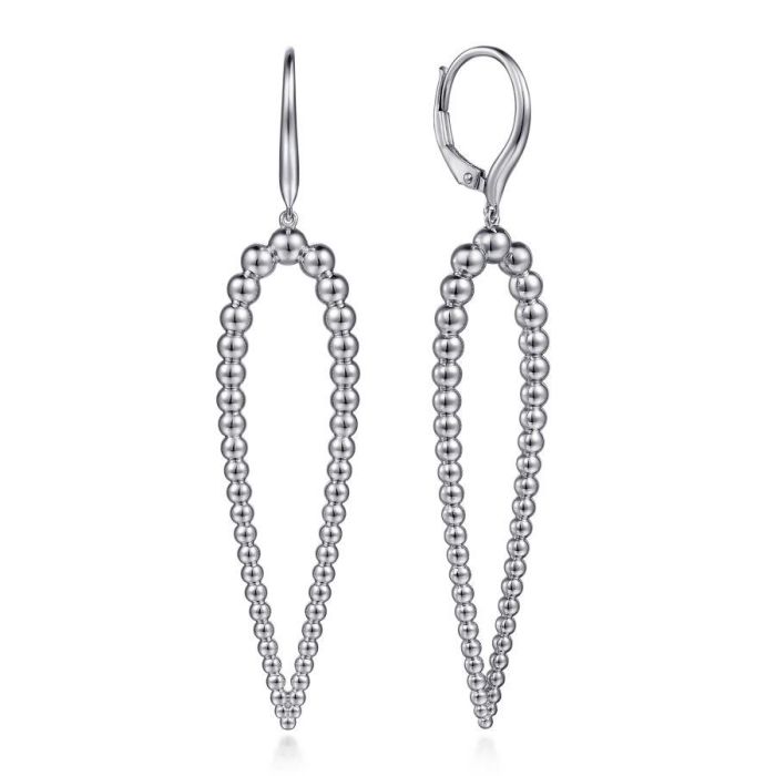 Gabriel & Co. - EG14428SVJJJ - 925 Sterling Silver Beaded Drop Earrings | Hannoush Jewelers