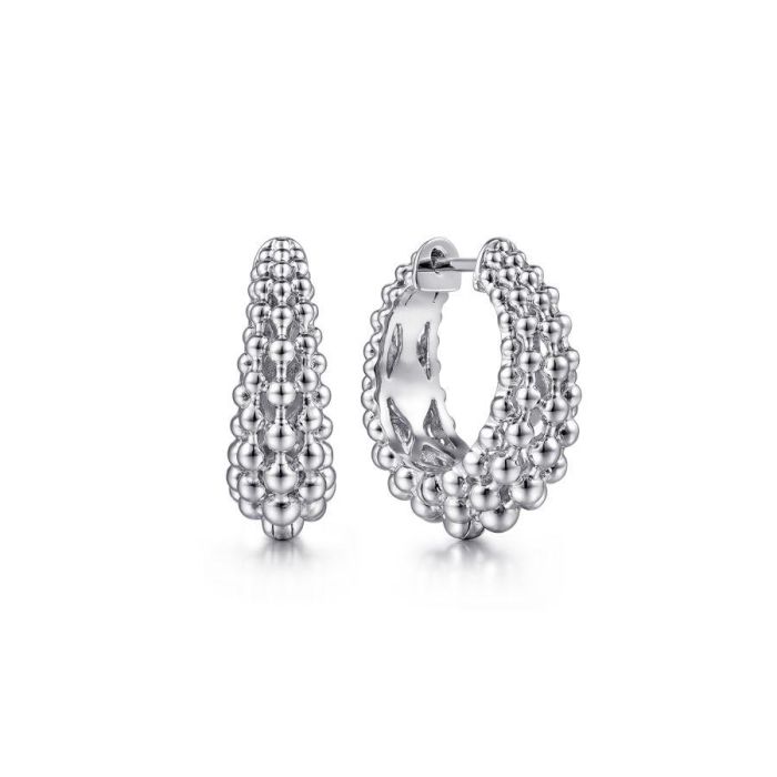 Gabriel & Co. - EG14432SVJJJ - 925 Sterling Silver 20mm Bujukan Classic Hoop Earrings | Hannoush Jewelers