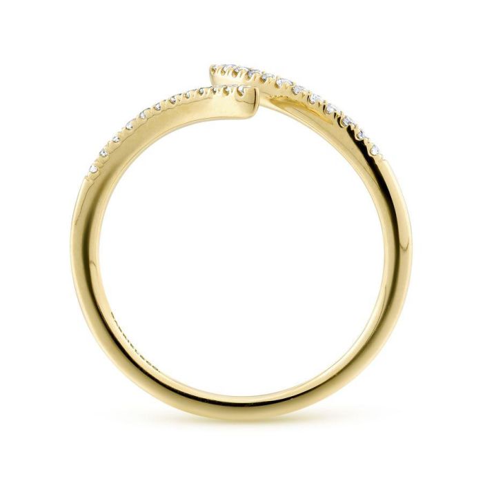 Gabriel & Co. - LR51052Y45JJ - 14K Yellow Gold Open Wrap Bypass Diamond Ring | Hannoush Jewelers