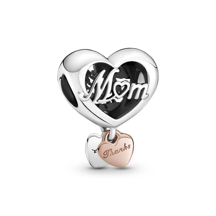 Thank You Mom Heart Charm 789372C00