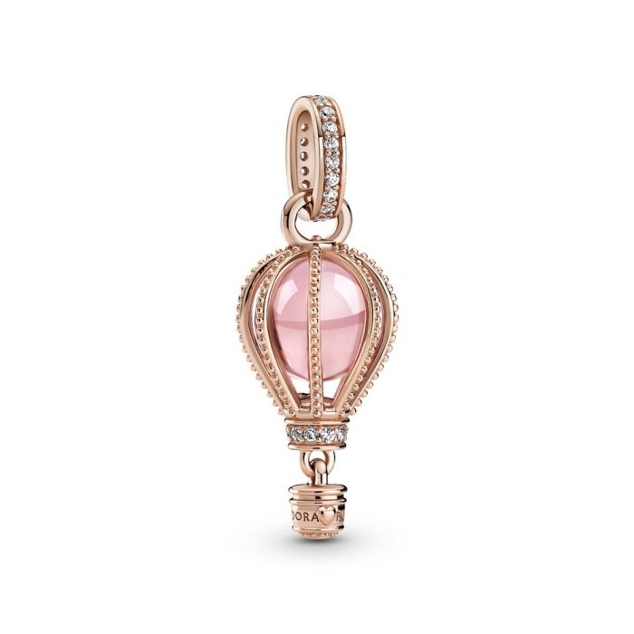 Sparkling Pink Hot Air Balloon Dangle Charm 789434C01 | Hannoush Jewelers