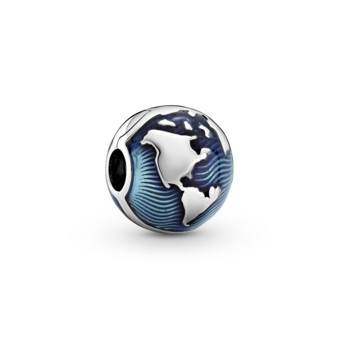 Blue Globe Clip Charm 799429C01 | Hannoush Jewelers