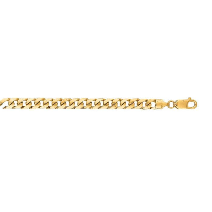 14kt 24" Yellow Gold Diamond Cut Miami Cuban Link Chain with Lobster Clasp MC180-24 | Hannoush Jewelers