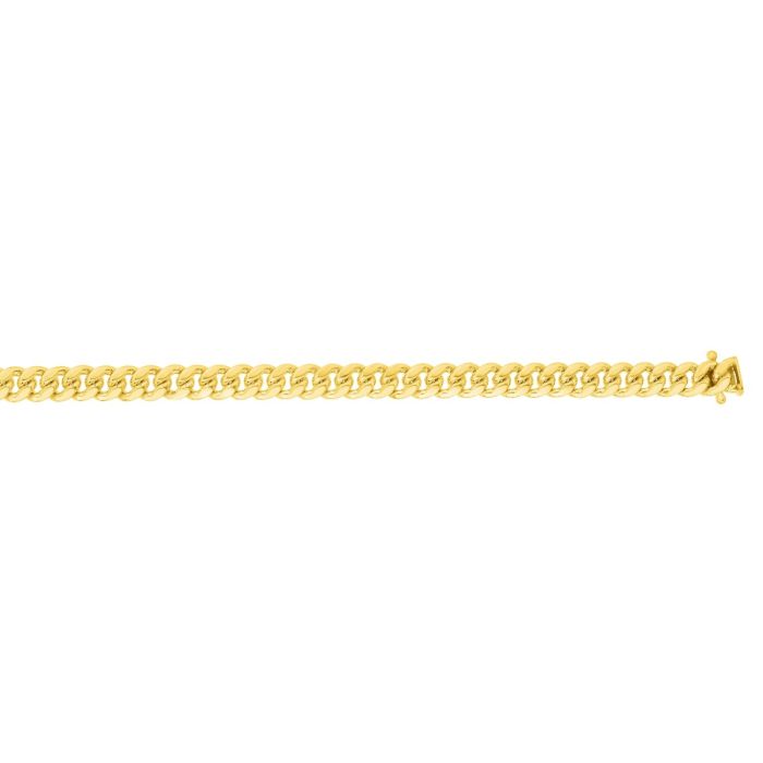 14kt 22" with Yellow Gold Finiah New Miami Cuban Link Chain with Box Clasp NMC120-22 | Hannoush Jewelers