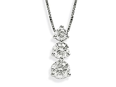 0.50CTW DIAMOND PAST PRESENT & FUTURE PENDANT WITH 18" ADJUSTABLE CHAIN | Hannoush Jewelers