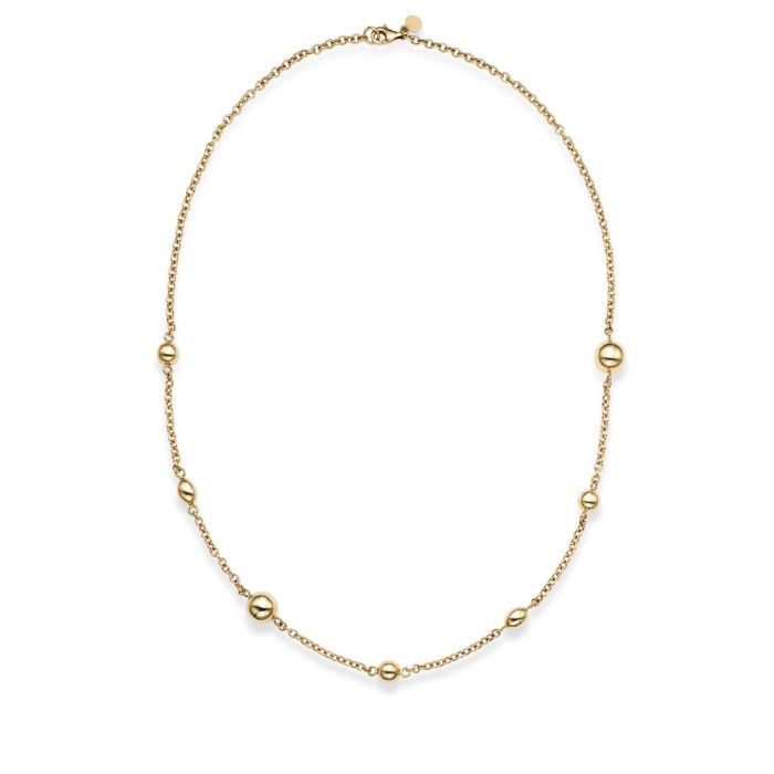 14kt Yellow Gold 24" Bead Necklace with Lobster Clasp RC2205-24 | Hannoush Jewelers