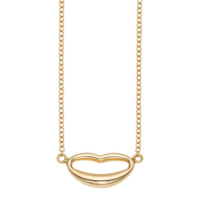 14K Yellow Gold 18" Italian Kiss Necklace with Extender RC5592-18 | Hannoush Jewelers