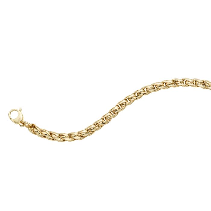 14K Yellow Gold 7.5" Round Curb Chain Bracelet RC9737-0750 | Hannoush Jewelers