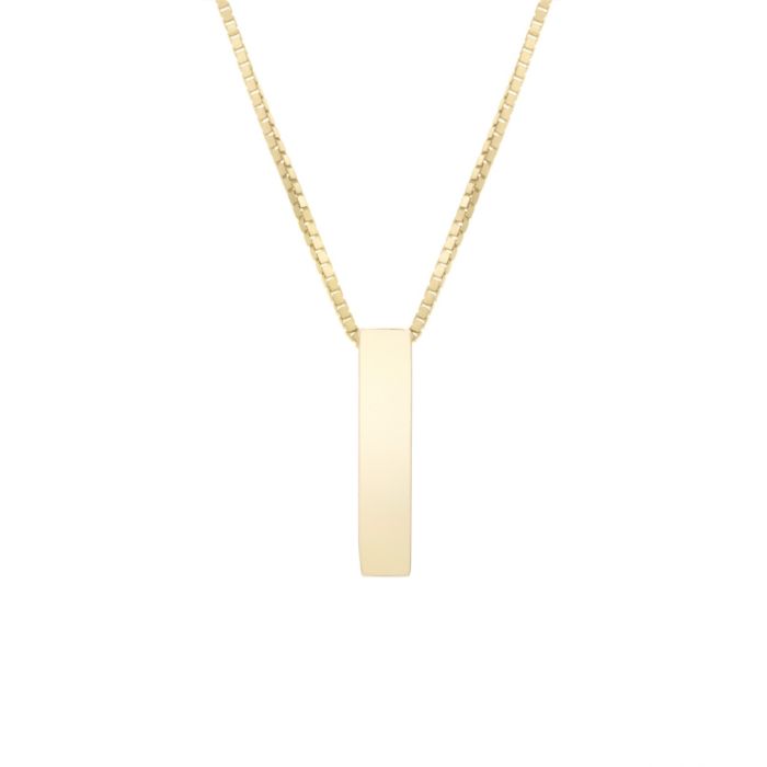 14K Yellow Gold Polished Initial I 18 Inch Necklace RCI10969-18 | Hannoush Jewelers