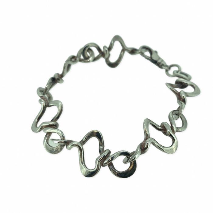 STERLING SILVER FANCY LINK BRACELET | Hannoush Jewelers