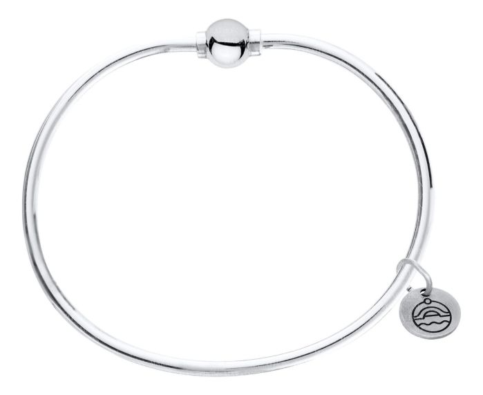 Sterling Silver Cape Cod Bracelet with Sterling Silver Bead | Hannoush Jewelers