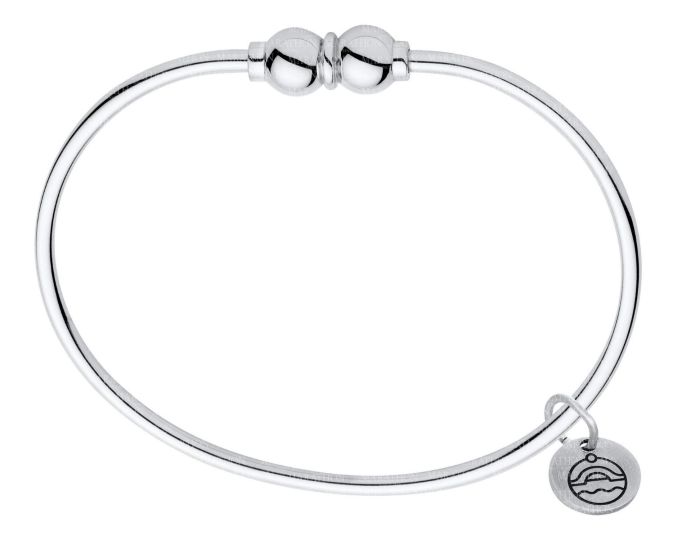 Sterling Silver Cape Cod Bracelet 7 Inch with Double Bead | Hannoush Jewelers