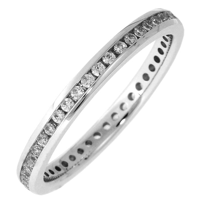 Just Perfect 0.33ct tw Diamond Eternity Channel Set Band | Hannoush Jewelers