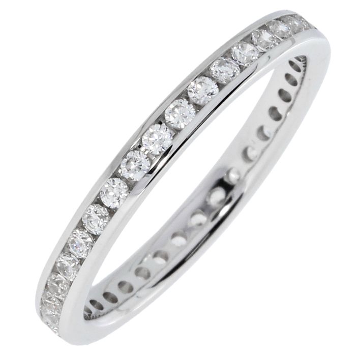 JUST PERFECT 0.50CT TW DIAMOND ETERNITY CHANNEL SET BAND | Hannoush Jewelers