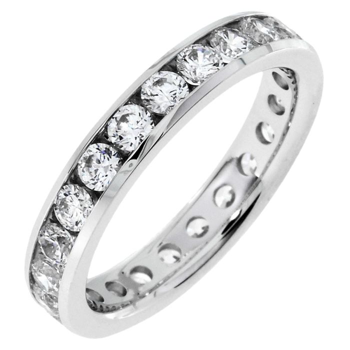 Just Perfect 1.50ct tw Diamond Eternity Channel Set Band | Hannoush Jewelers