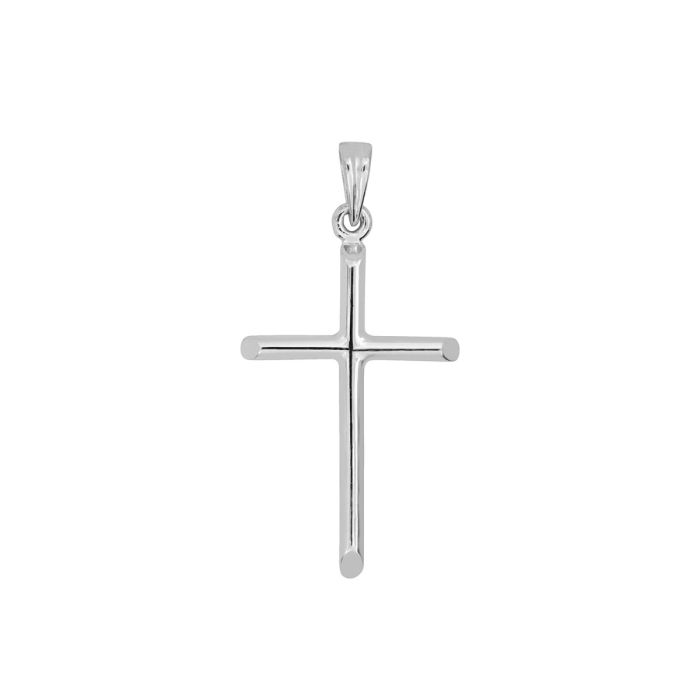 Sterling silver cross charm HB09665SS | Hannoush Jewelers