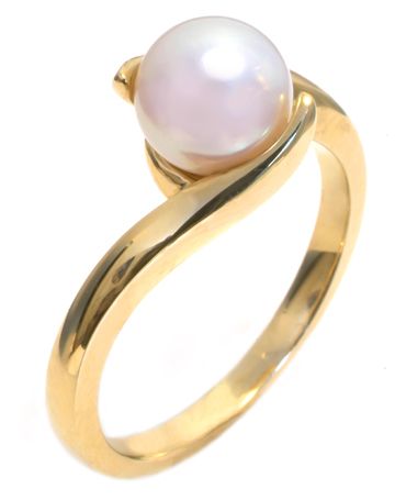 14K White Gold Pearl Ring HB01656PL | Hannoush Jewelers