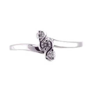 14K White Gold 3 Round Diamond Fashion Ring HB22644DIW | Hannoush Jewelers