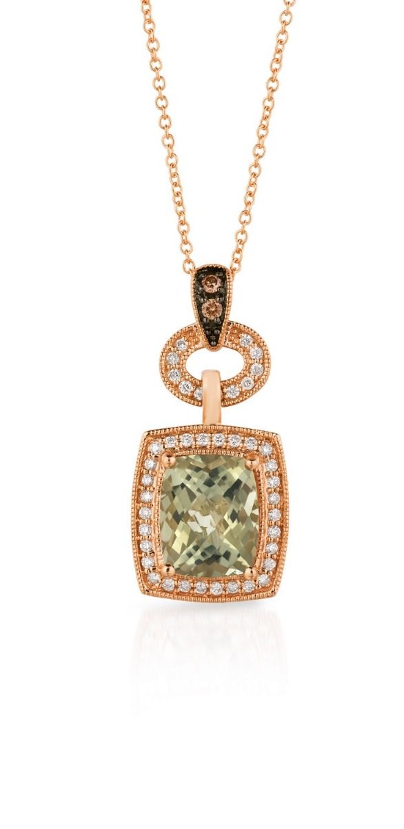 Le Vian Chocolatier® Mint Julep Quartz™ and Diamond Pendant SVAQ 2GM | Hannoush Jewelers