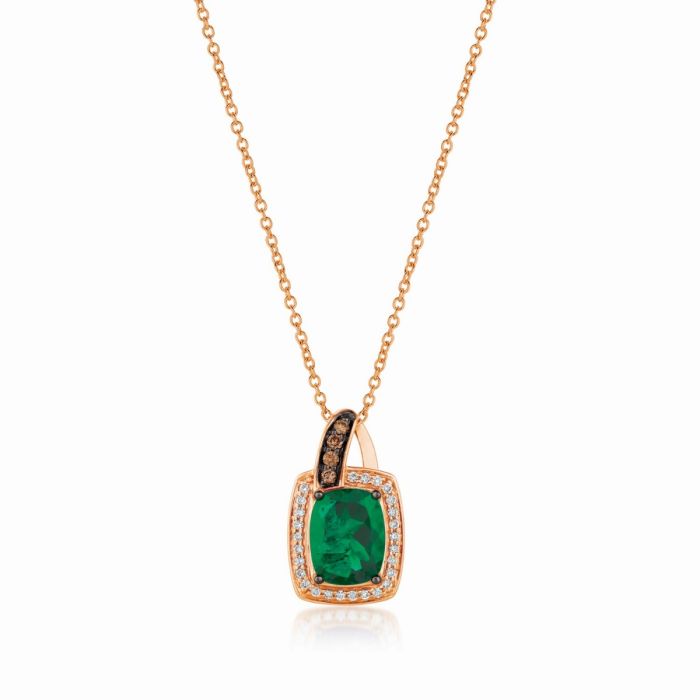 Le Vian Chocolatier® New Emerald and Diamond Pendant SVGU 3NE | Hannoush Jewelers