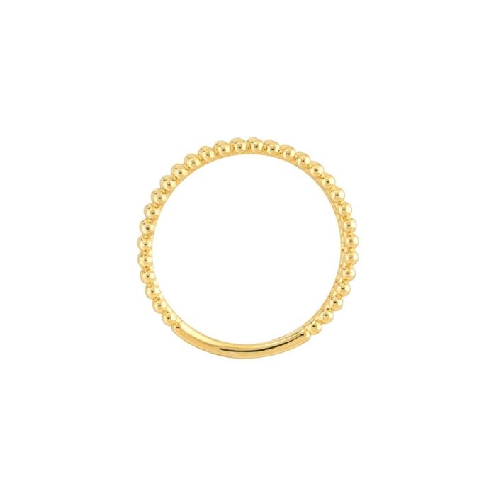 14KT YELLOW GOLD DOUBLE BEADED WIRE RING | Hannoush Jewelers