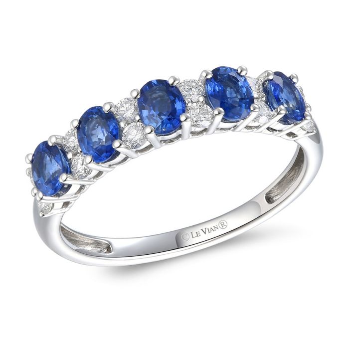 Le Vian® 14K Vanilla Gold® Blueberry Sapphire™ and Diamond Ring TRAT 67WG | Hannoush Jewelers