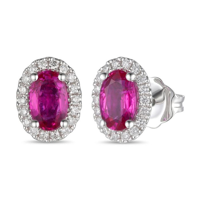 Le Vian Passion Ruby™ and Diamond Earrings TRGO 9WG | Hannoush Jewelers