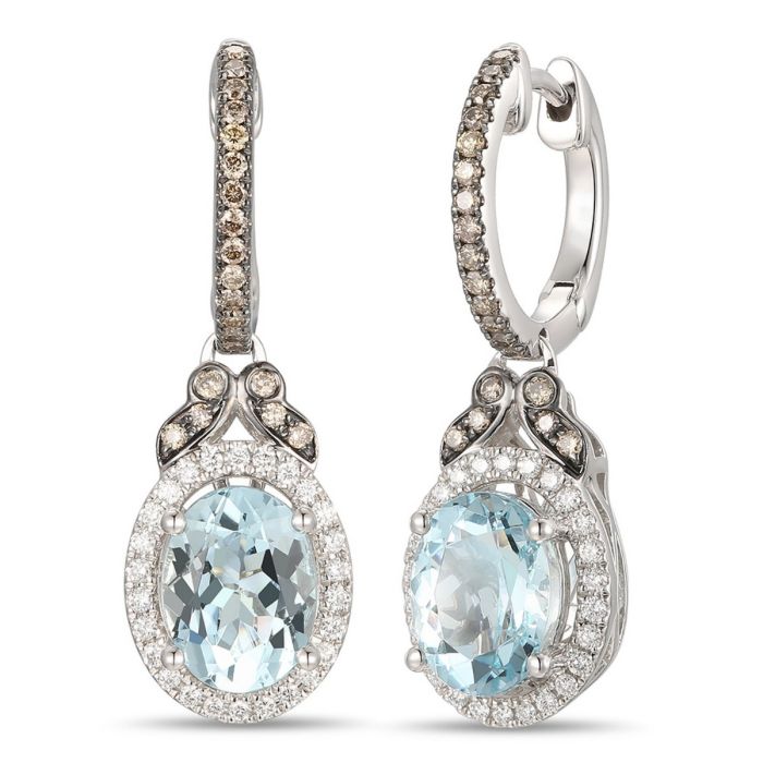 Le Vian Chocolatier® Sea Blue Aquamarine® and Diamond Earrings TRKT 29 | Hannoush Jewelers