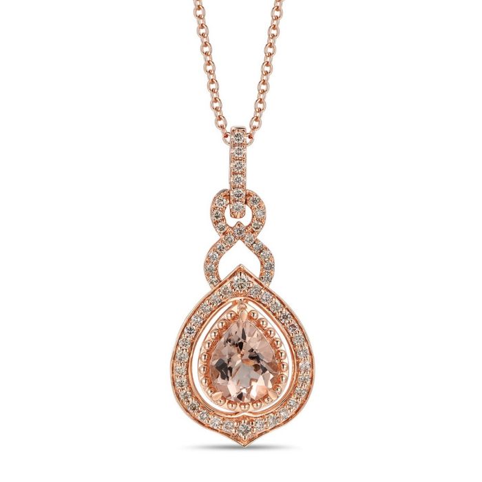 Le Vian Creme Brulee® Peach Morganite™ and Diamond Pendant TRMH 22A | Hannoush Jewelers