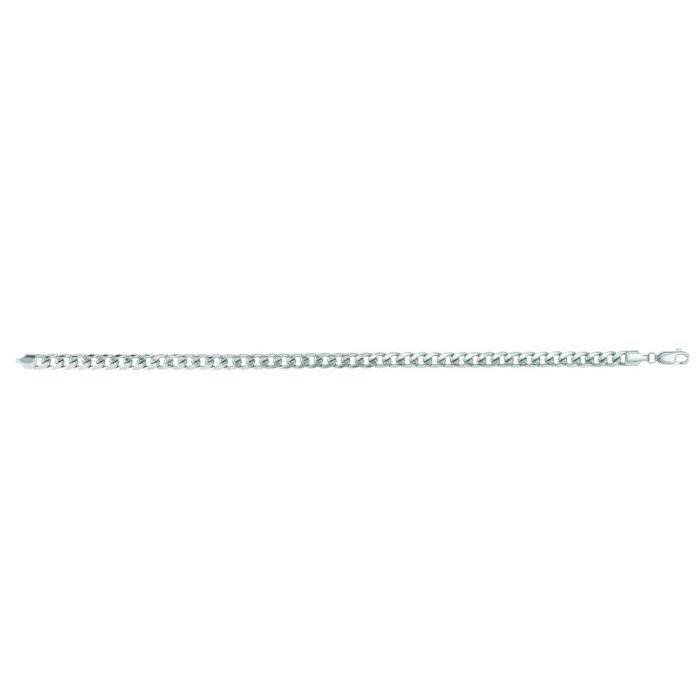 14kt 22" White Gold Hollow Miami Cuban Link Necklace with Lobster Clasp WHMC150-22 | Hannoush Jewelers