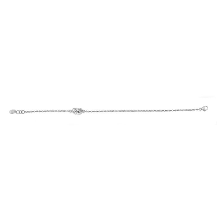 14K White Gold 7" Amore Knot Bracelet WRC5586-07 | Hannoush Jewelers